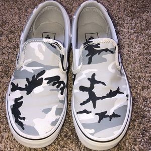Women’s Camo Slip On Vans
